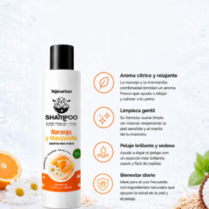 SHAMPOO NARANJA Y MANZANILLA - MISTERCAN